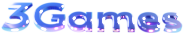3Games 3D text logo